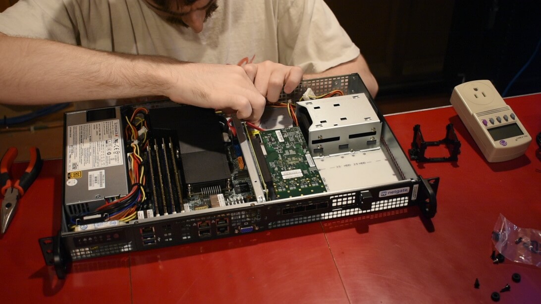 Upgrading a Netgate XG-1541 pfSense Router appliance.